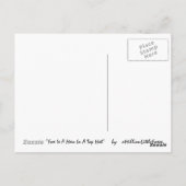 Fox is een Man in een bovenste hoed" Briefkaart (Achterkant)