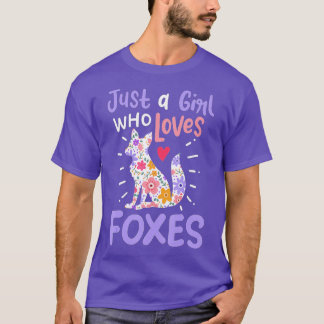 Fox is gewoon een meisje dat van foxes houdt, cade t-shirt