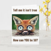 FOX IS MET DAT JE "50" BENT KAART (Gele Bloem)