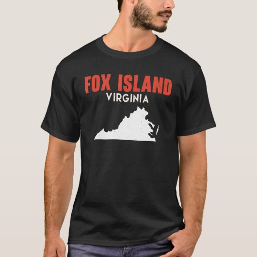 Fox Island Washington USA State America Revel was T-shirt (Voorkant)