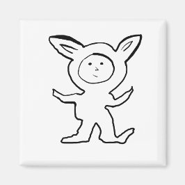 Fox Jammies beroemd gemaakt door Cussdum Design Magneet