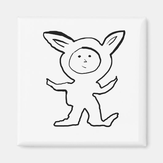 Fox Jammies beroemd gemaakt door Cussdum Design Magneet (Voorkant)