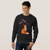 Fox Japanse Cherry Blossom Flower  Trui (Voorkant volledig)