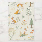 Fox Jar van Whimsy Voedselcontainer Etiket (Enkel label)