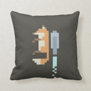 Fox Jetpack Pixel Art Pillow Kussen