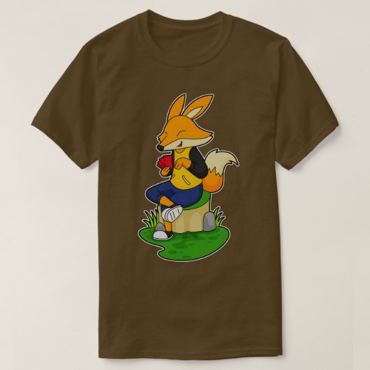 Fox kaarten t-shirt (Design voorkant)