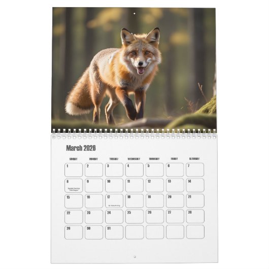 Fox Kalender (Mar 2026)