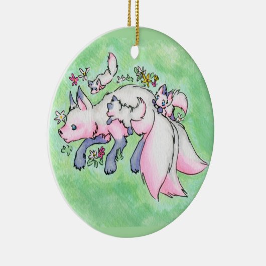 Fox Keramisch Ornament (Rechts)