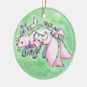 Fox Keramisch Ornament (Links)