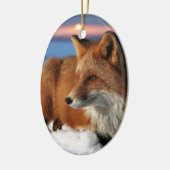 Fox Keramisch Ornament (Links)