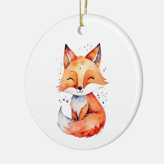 Fox Keramisch Ornament (Links)
