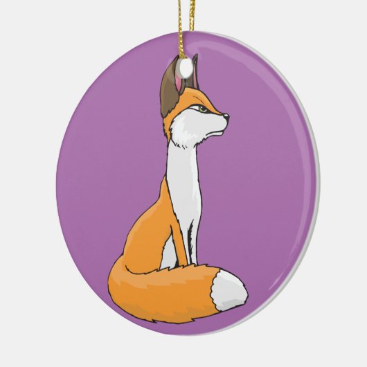 Fox Keramisch Ornament (Links)