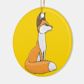 Fox Keramisch Ornament (Links)