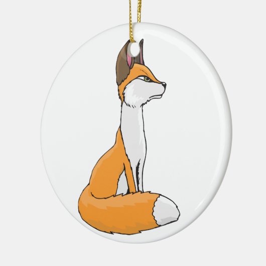 Fox Keramisch Ornament (Links)