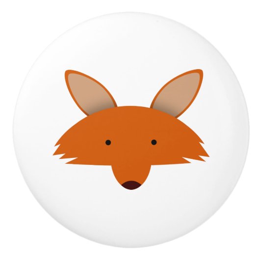 Fox Keramische Knop (Voorkant)