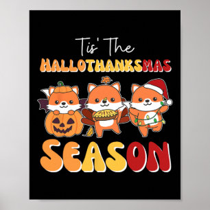 Fox Kerstmis Halloween Tis 'De Hallothanksmas Se Poster