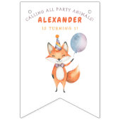 Fox Kids Birthday Party Vlaggetjes (Tweede vlag)