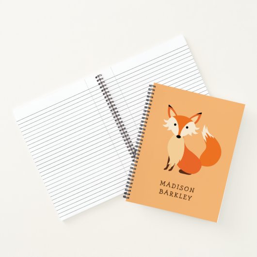Fox Kid's Schattige Bosdieren Notitieboek (Binnen)