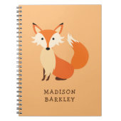 Fox Kind Cute Woodland Animal Notitieboek (Voorkant)
