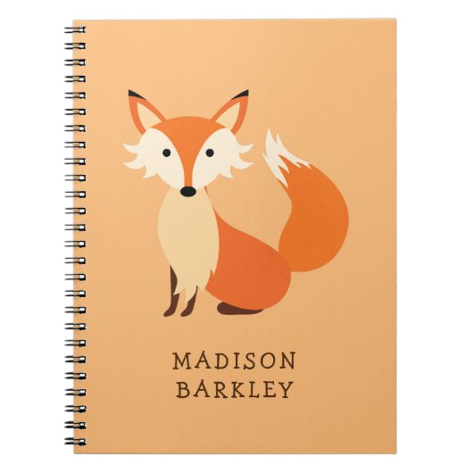 Fox Kind Cute Woodland Animal Notitieboek (Voorkant)