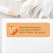 Fox Kind Cute Woodland Animal Return Label (Insitu)