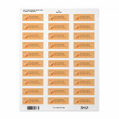 Fox Kind Cute Woodland Animal Return Label (Full Sheet)