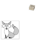 Fox Kind Cute Woodland Animals Rubberstempel (Gestempeld)