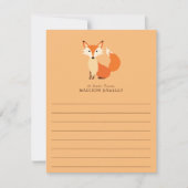 Fox Kind Kute Flat Briefpapier Kaarten (Voorkant)