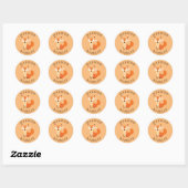 Fox Kind Schattige Woodland Animal Envelope Seal S Ronde Sticker (Vel)