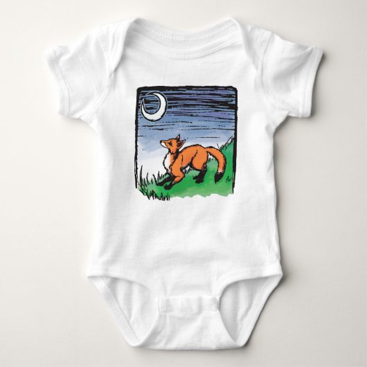 Fox Kinderen kruipster Romper (Voorkant)