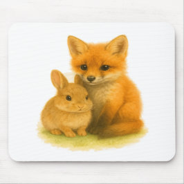 Fox Kit & Bunny Buddies Muismat
