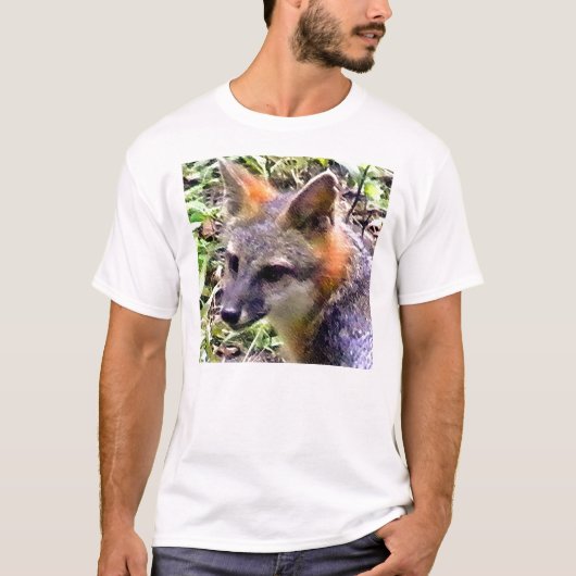 FOX KIT DIE IN DE BRUSH SPEELT T-SHIRT (Voorkant)