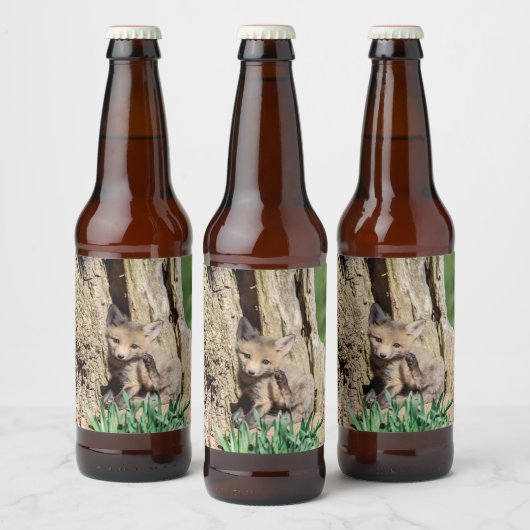 Fox Kit in de Hudson-vallei Bier Etiket (Flessen)