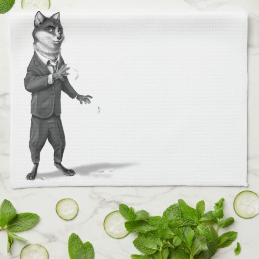 Fox Kitchen Towel (Permanent) Theedoek (Gevouwen)
