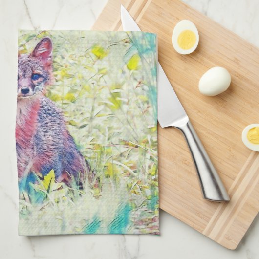 Fox Kitchen Towel Theedoek (Quarter Fold)