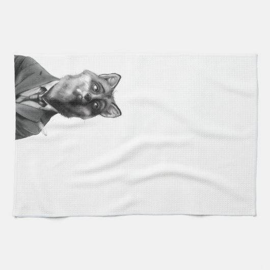 Fox Kitchen Towel (voorzijde) Theedoek (Horizontaal)