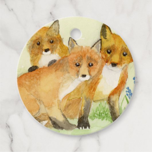 Fox Kits Bedankjes Labels (Voorkant)