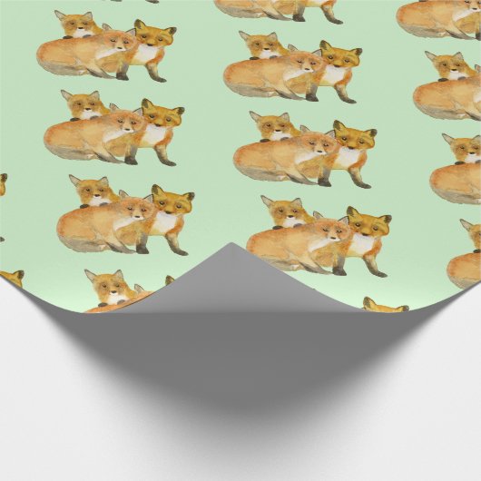 Fox Kits Cadeaupapier (Hoek)