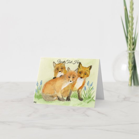Fox Kits Kaart (Voorkant)