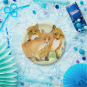Fox Kits Papieren Bordje (Feest)