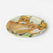 Fox Kits Papieren Bordje (Gekanteld)