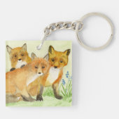 Fox Kits Sleutelhanger (Achterkant)