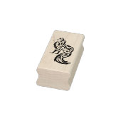 Fox Kitsune Tribal Rubberstempel (Stempel)