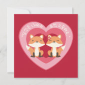 Fox koppel "Je bent zo waardevol voor mij." in het Feestdagenkaart (Voorkant)