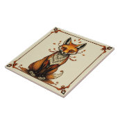 FOX - Kunsten en ambachten Keramische Tegel Tegeltje (Zijkant)