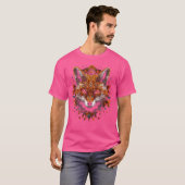 Fox Kunstwerk Herfst bladeren Art Animal Fox T-shirt (Voorkant volledig)