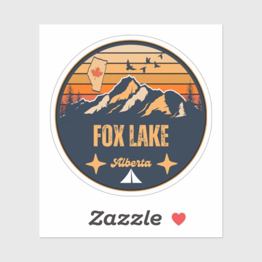 Fox Lake, Alberta Sticker (Vel)