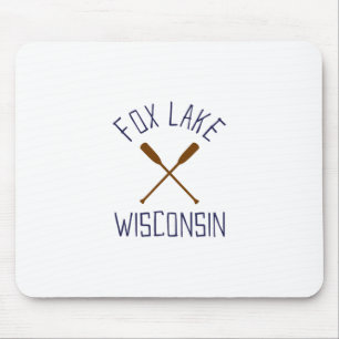 Fox Lake Wisconsin Buiten Activiteiten Vintage Muismat