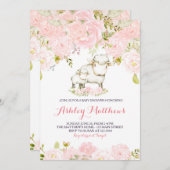 Fox-lamp voor meisjes - Invitaties Kaart (Voorkant / Achterkant)