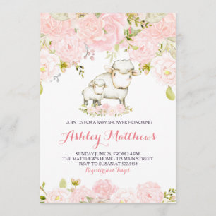 Fox-lamp voor meisjes - Invitaties Kaart